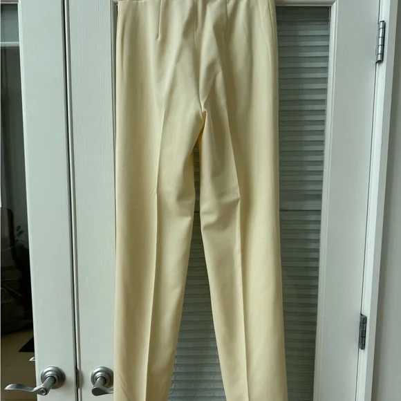 Ralph Lauren Cream Straight-Leg Trousers - Picture 3 of 7